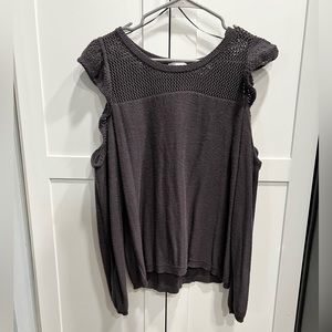 Black off the shoulder sweater